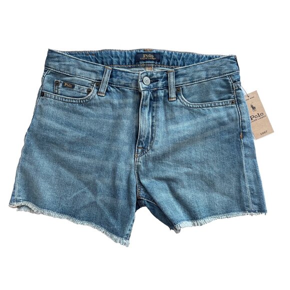 Polo Ralph Lauren Big Girls Frayed Denim Shorts ( 16 ) - Picture 1 of 2